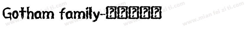 Gotham family字体转换